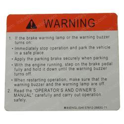 Picture of Plate Caution