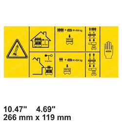 Picture of Decal - Danger Max Cap 454kg