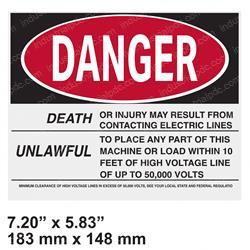 Picture of Decal - Danger Accident Preven