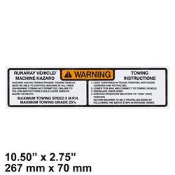 Picture of Decal Towing Instruction