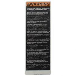 Picture of Warning Decal