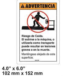 Picture of Decal - Warn No Step or Ride