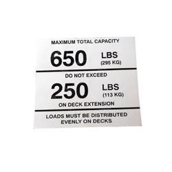 Picture of Decal - Capacity W/Extension