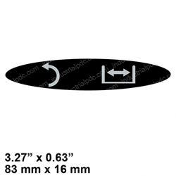Picture of Decal - Mini Lever Rotate Left