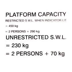 Picture of Decal  Platform Capacity
