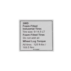 Picture of Decal - Foam Filled Tires