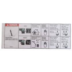 Picture of Decal,danger,cap,ansi Word