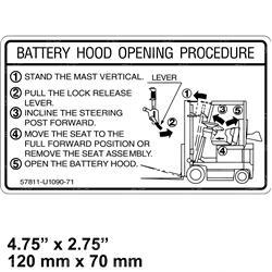 Picture of Decal - Indicator Hood Open