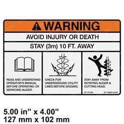 Picture of Decal - Warning