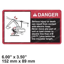 Picture of Decal - Danger Power Lines