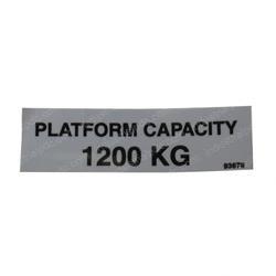 Picture of Decal - Capacity Small  3392rt