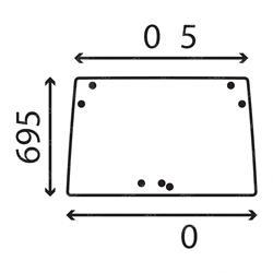 Picture of Tractor Cab Front Glasses