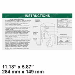 Picture of Decal - Instrs. Caster Wheel