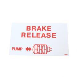 Picture of Decal - Brake Release