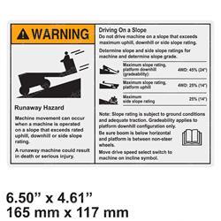 Picture of Decal - Warning Runaway