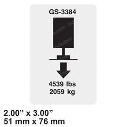 Picture of Decal Label Outrigger Ld 3384