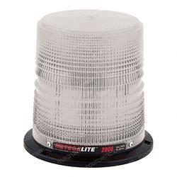 sy22020h-c STROBE - 12-24V - CLEAR - PERM MOUNT - HIGH PROFILE - ALUMINUM BASE - CLASS II - 10 JOULE - 80 DOUBLE FPM