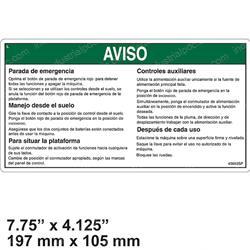 Picture of Decal Notice Grd Oper Instruc