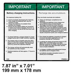 Picture of Decal Charging Instr Eng/Fre