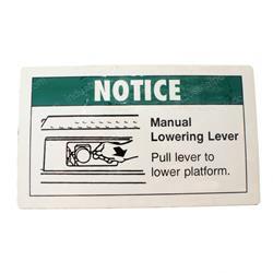 Picture of Decal Emergency Lower.level