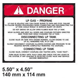 Picture of Decal - Danger Lp Gas