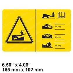 Picture of Decal - Operating Angle Warn