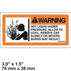 Picture of Decal Warning Hot Liquid