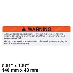 Picture of Warning Elec. Additions