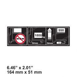 Picture of Decal - Load Diag Qmax 1800kg