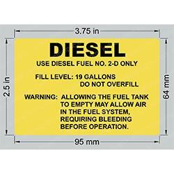 Picture of Decal - Use Diesel Fuel Only!