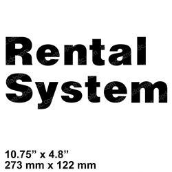 Picture of Decal - Rental System-Blk