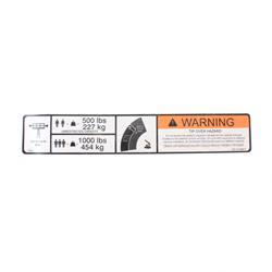 Picture of Decal-Warning Dual Cap. Dom.