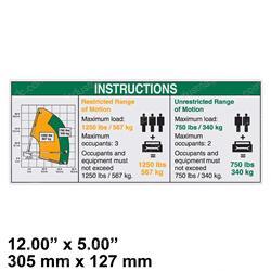 Picture of Decal - Inst Range Capacity