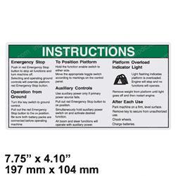 Picture of Decal-Oper Inst-Dc Boom Gnd Au
