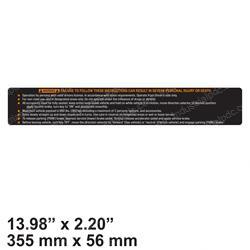 Picture of Decal-Safety Golf Car Ele/Gas