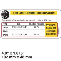 Picture of Decal-Vehicle Placard