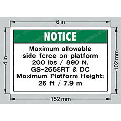Picture of Decal - Side Force 2668 Ansi
