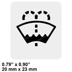 Picture of Label  Front Washer Switch