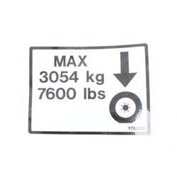 Picture of Decal - Max Wheel Load