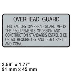 Picture of Decal - Overhead Guard Load