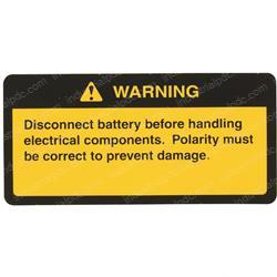 Picture of Decal - Battery Disconnect
