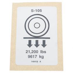 Picture of Decal-Label- Wheel Load- S-105