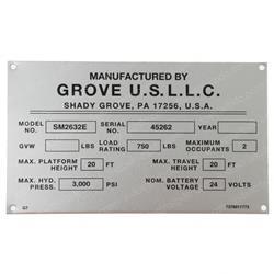 Picture of Decal, Nameplate