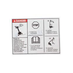 Picture of Decal -  Danger Tipover Tilt