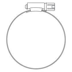 ac21d-09-81770 CLAMP - HOSE 1 1/2 - 2 1/2 INCH - 1/2 INCH BAND