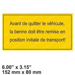 Picture of Decal - Bucket Return (fr)