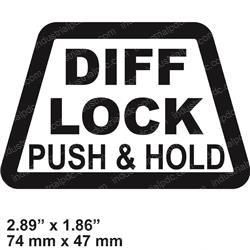 Picture of Decal Differential Lock (foot)