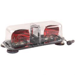 sy9360m-c-rr MINI BAR ROTATOR - 18 IN CLR - 12V - MAGNETIC MOUNT - - CLR DOME - RED/RED FILTERS - HALOGEN - 90 FPM PER ROTATOR - POLYCARBONATE BASE