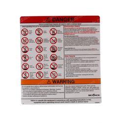 Picture of Decal - Danger Warning