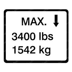 Picture of Decal Max Load